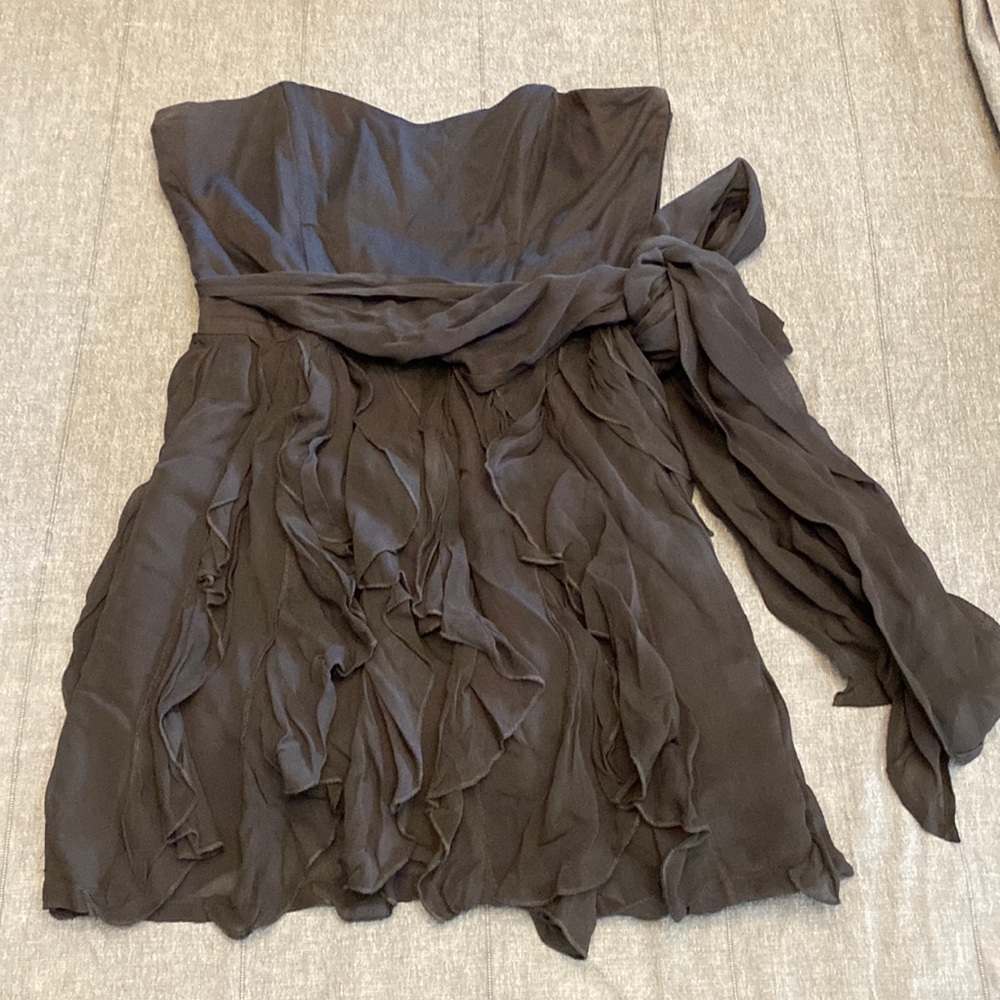 French Connection Asymmetrical Ruffle Dress